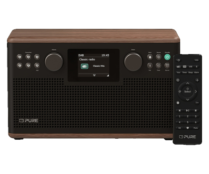 Radio i budzik PURE Classic H6 Coffee Brown/Walnut EU/UK